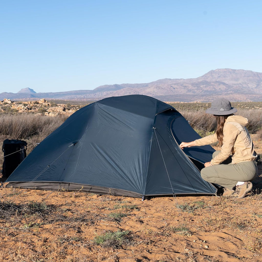 Cloud-Up 3-Person Lightweight Backpacking Tent with Footprint - 3-Season Freestanding Dome for Camping and Hiking, Waterproof Design