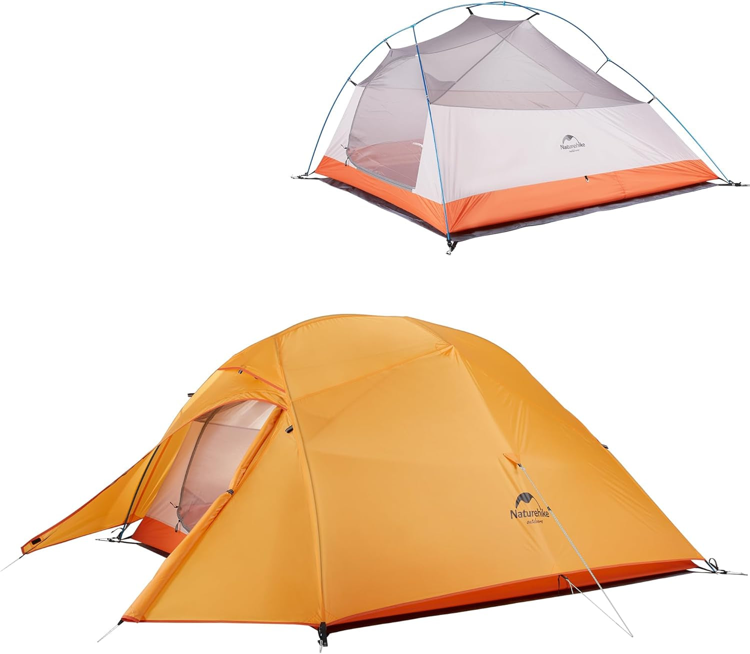 Cloud-Up 3-Person Lightweight Backpacking Tent with Footprint - 3-Season Freestanding Dome for Camping and Hiking, Waterproof Design