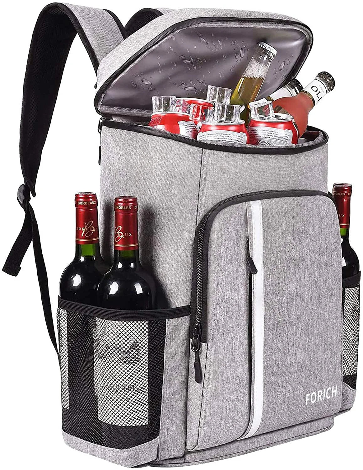 Leakproof Insulated Waterproof Backpack Cooler - Lightweight Soft Cooler Bag for Men and Women, Ideal for Work, Lunch, Picnics, Camping, and Hiking, Holds 30 Cans