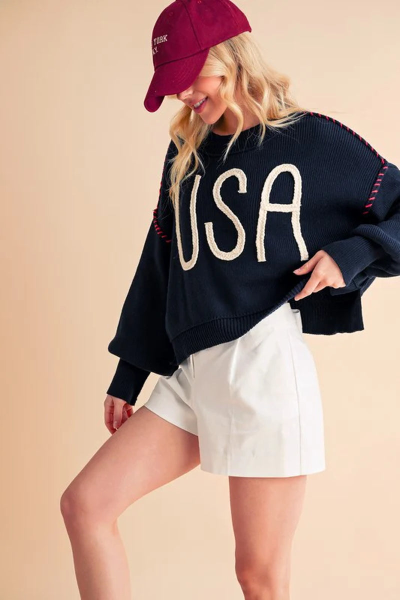 USA Knit Sweater