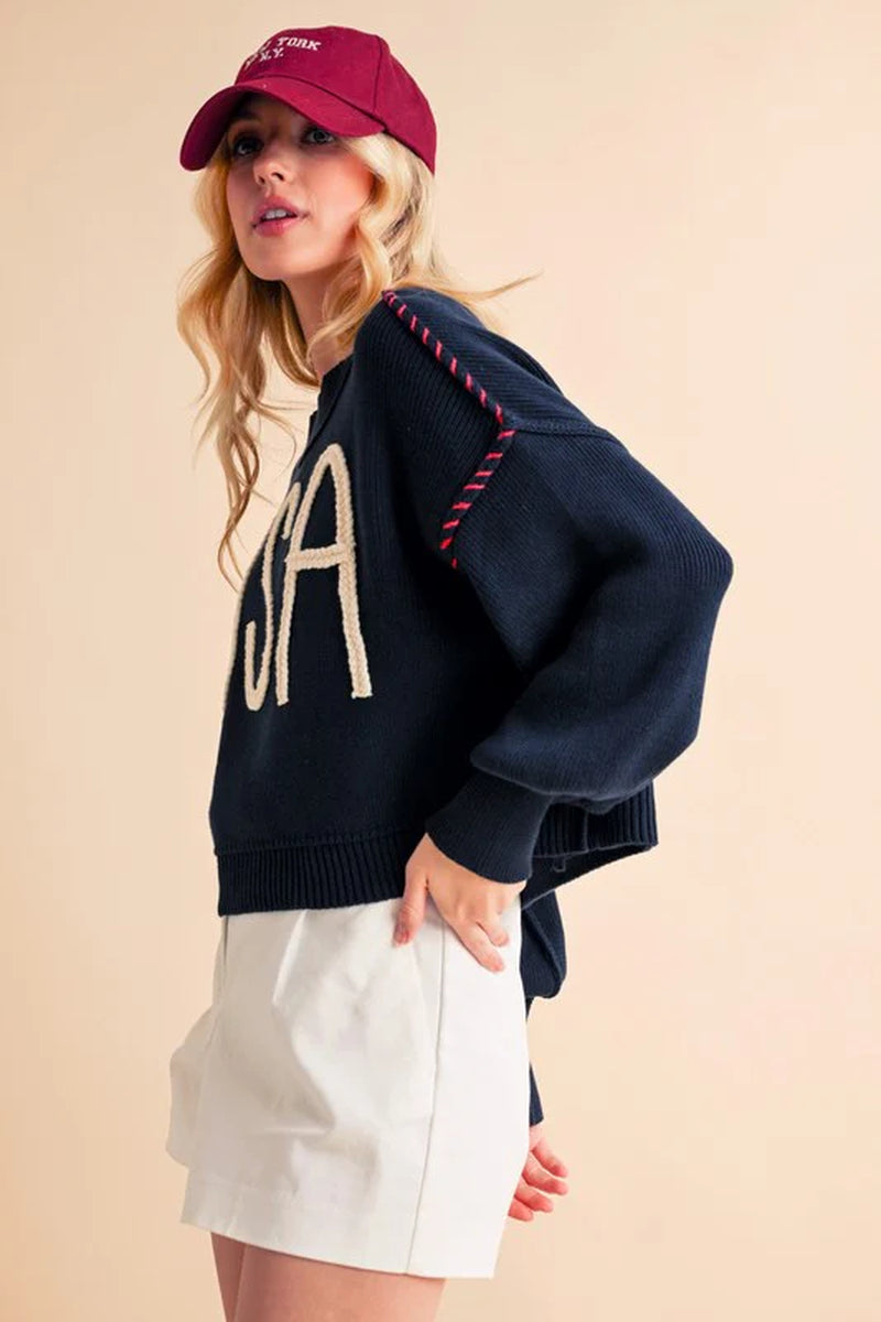 USA Knit Sweater