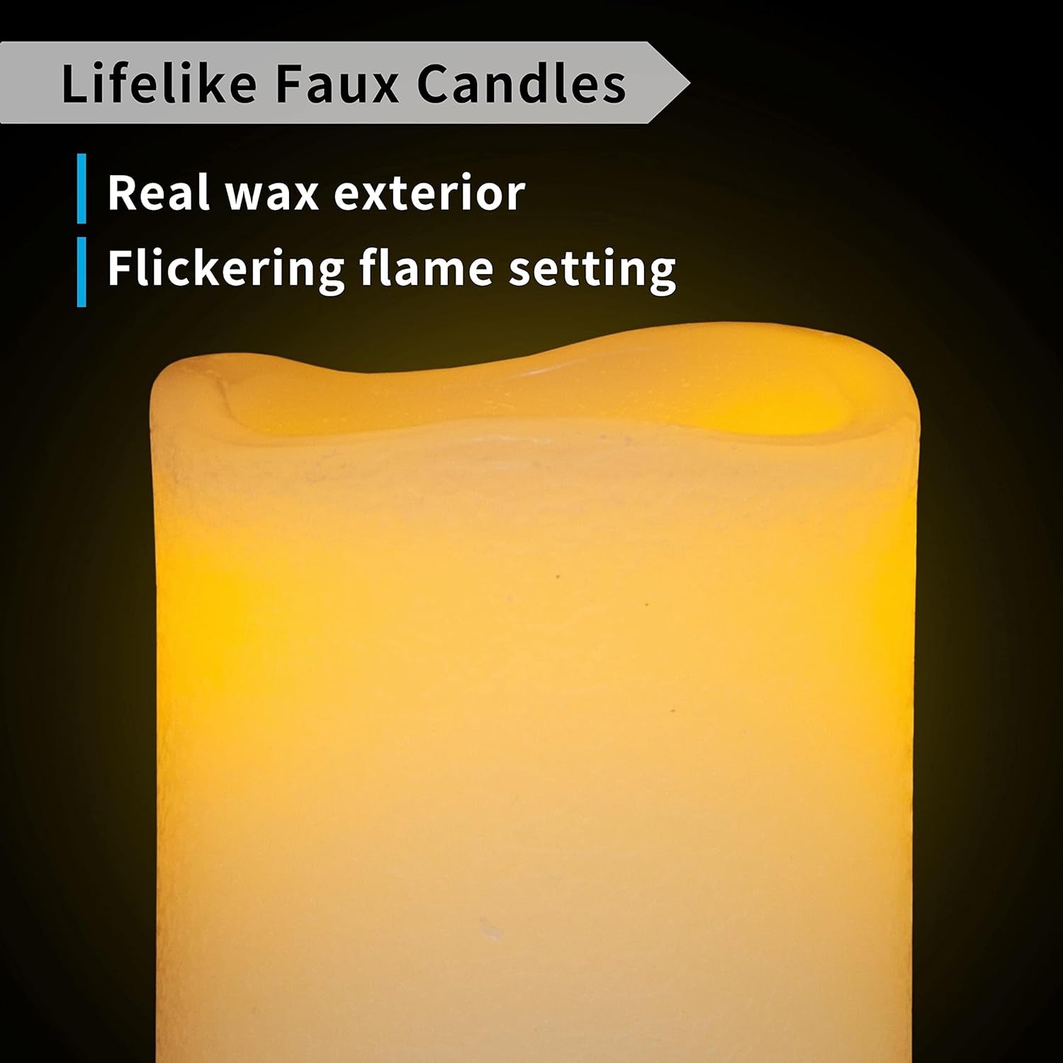 Ivory Real Wax Flameless Candle Set with Remote and Timer, Includes 4 Pillars and 4 Votives, Ideal for Home Décor, Batteries Included