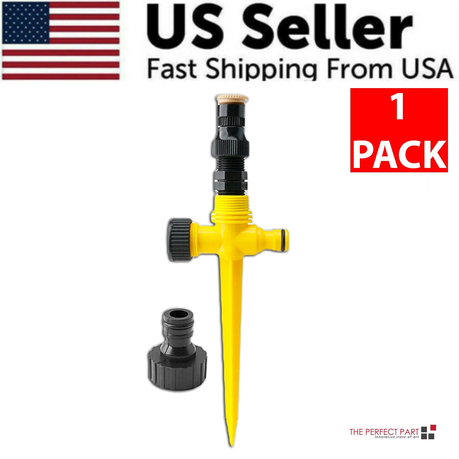 360° Rotating Automatic Irrigation System for Garden and Lawn - Water-Saving Sprinkler for Patios - Made in the USA