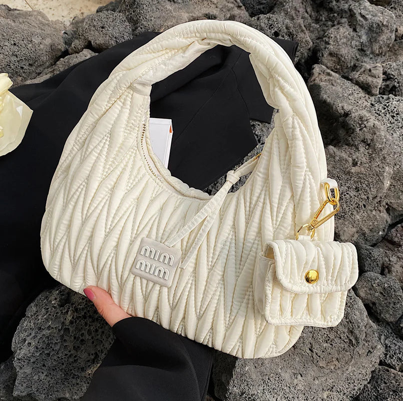Luxury Designer Nylon Hobo Shoulder Bag for Women - 2023 Evening Tote with Coin Purse