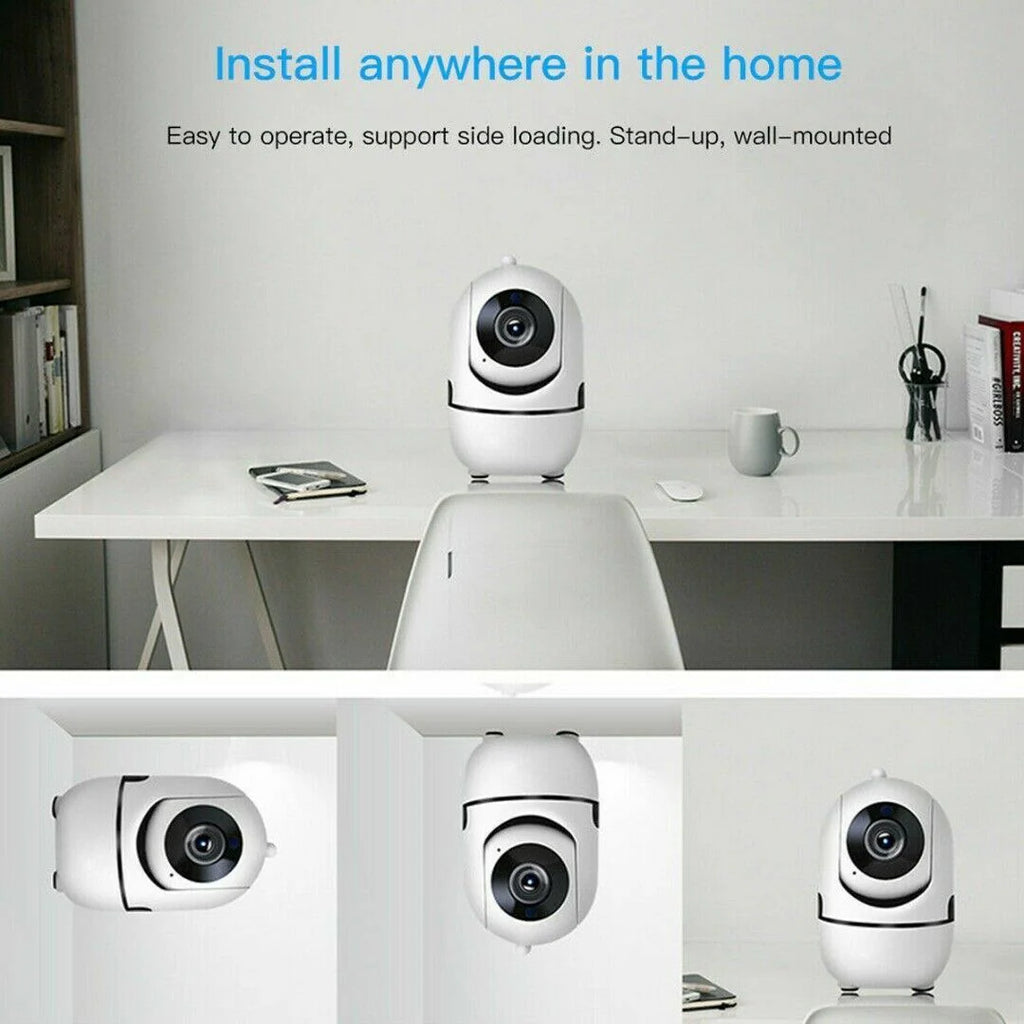 1080P Wireless Indoor Security Camera with Night Vision for Home Monitoring of Babies and Pets