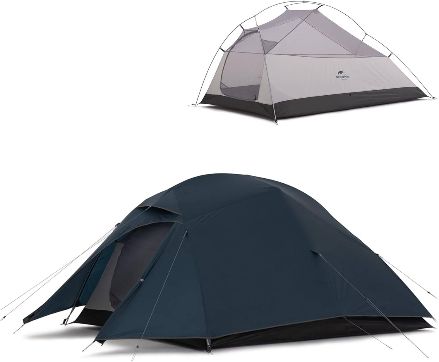 Cloud-Up 3-Person Lightweight Backpacking Tent with Footprint - 3-Season Freestanding Dome for Camping and Hiking, Waterproof Design
