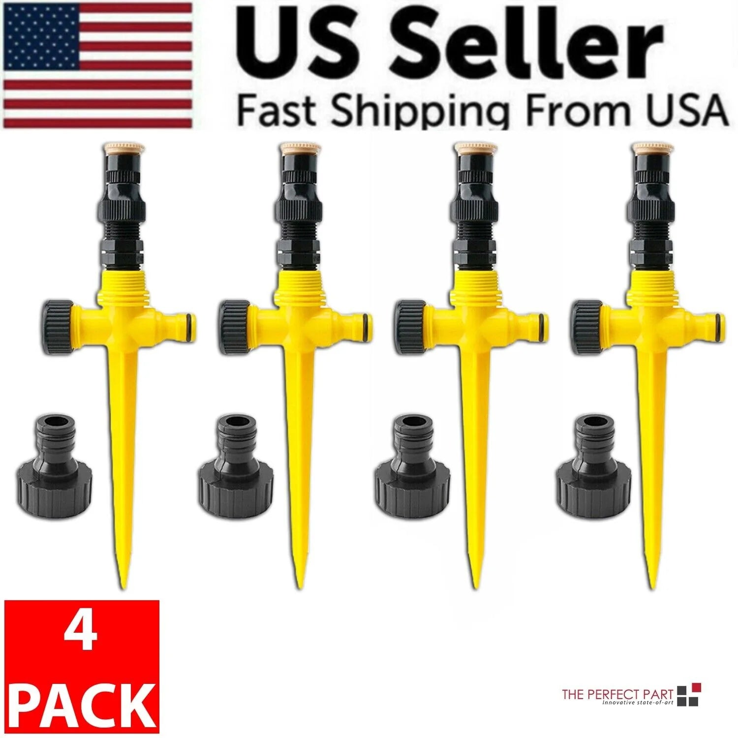 360° Rotating Automatic Irrigation System for Garden and Lawn - Water-Saving Sprinkler for Patios - Made in the USA