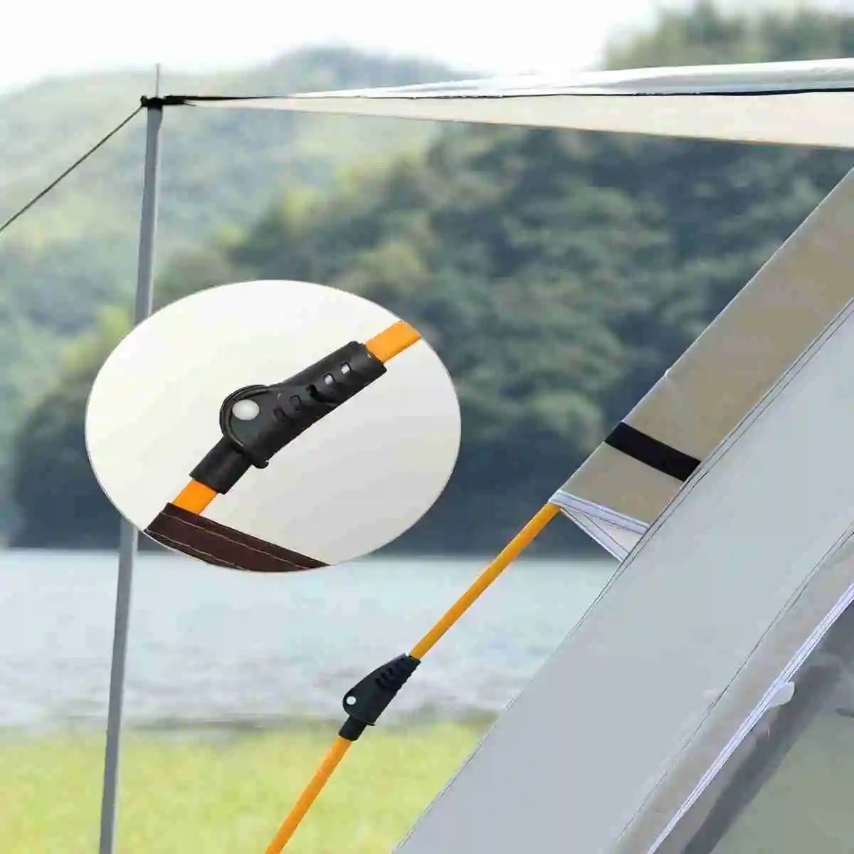 Professional Outdoor Sunshade Camping Tent with Dual Entrances and Windows for Self-Driving Adventures