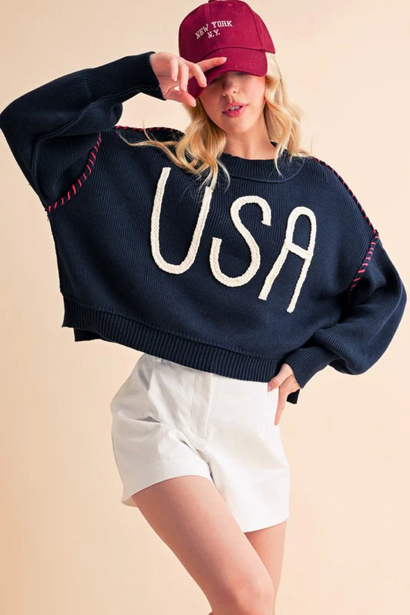 USA Knit Sweater