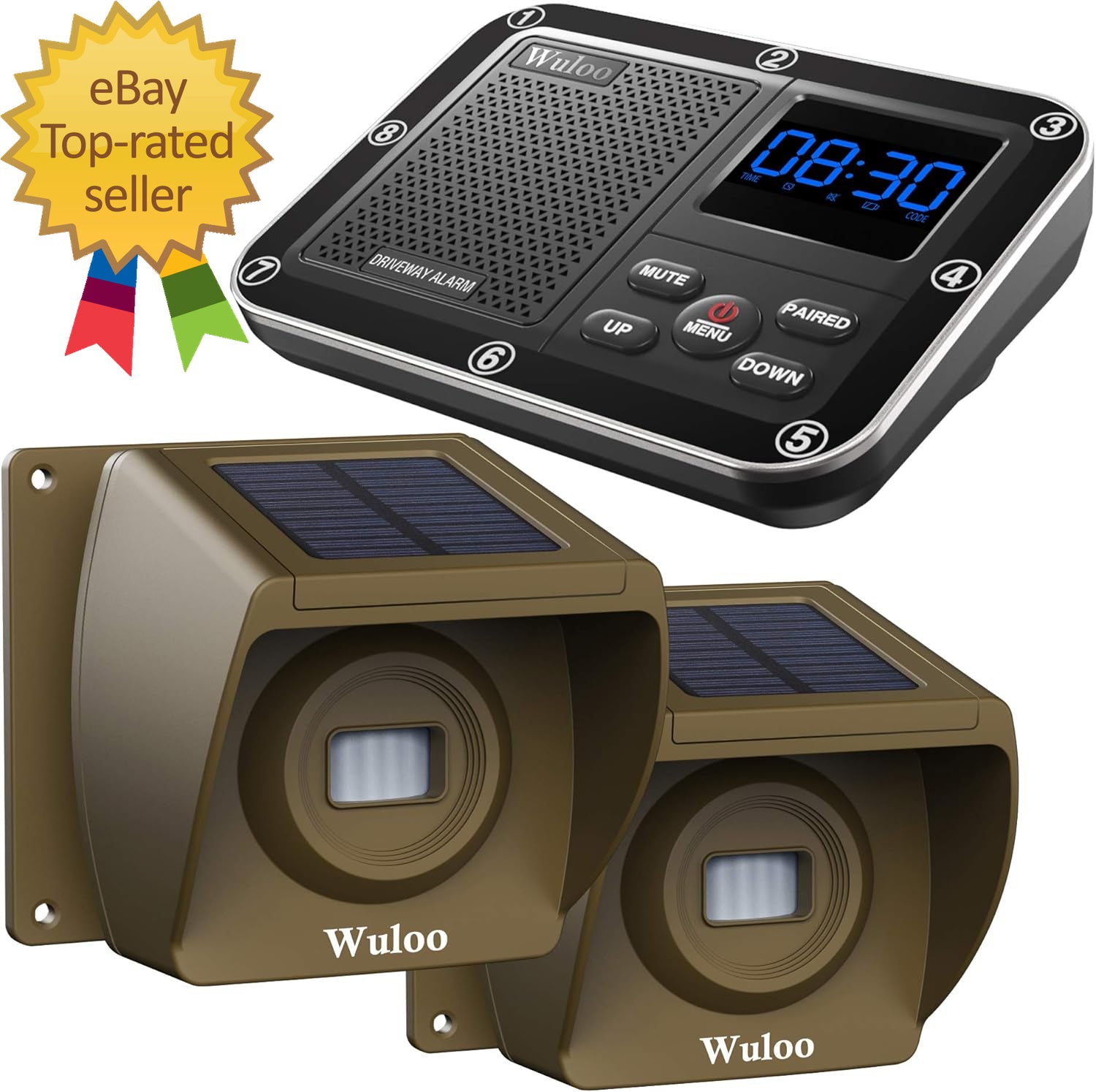 Solar Driveway Alarm Wireless outside 1800Ft Range Outdoor Motion Sensor
