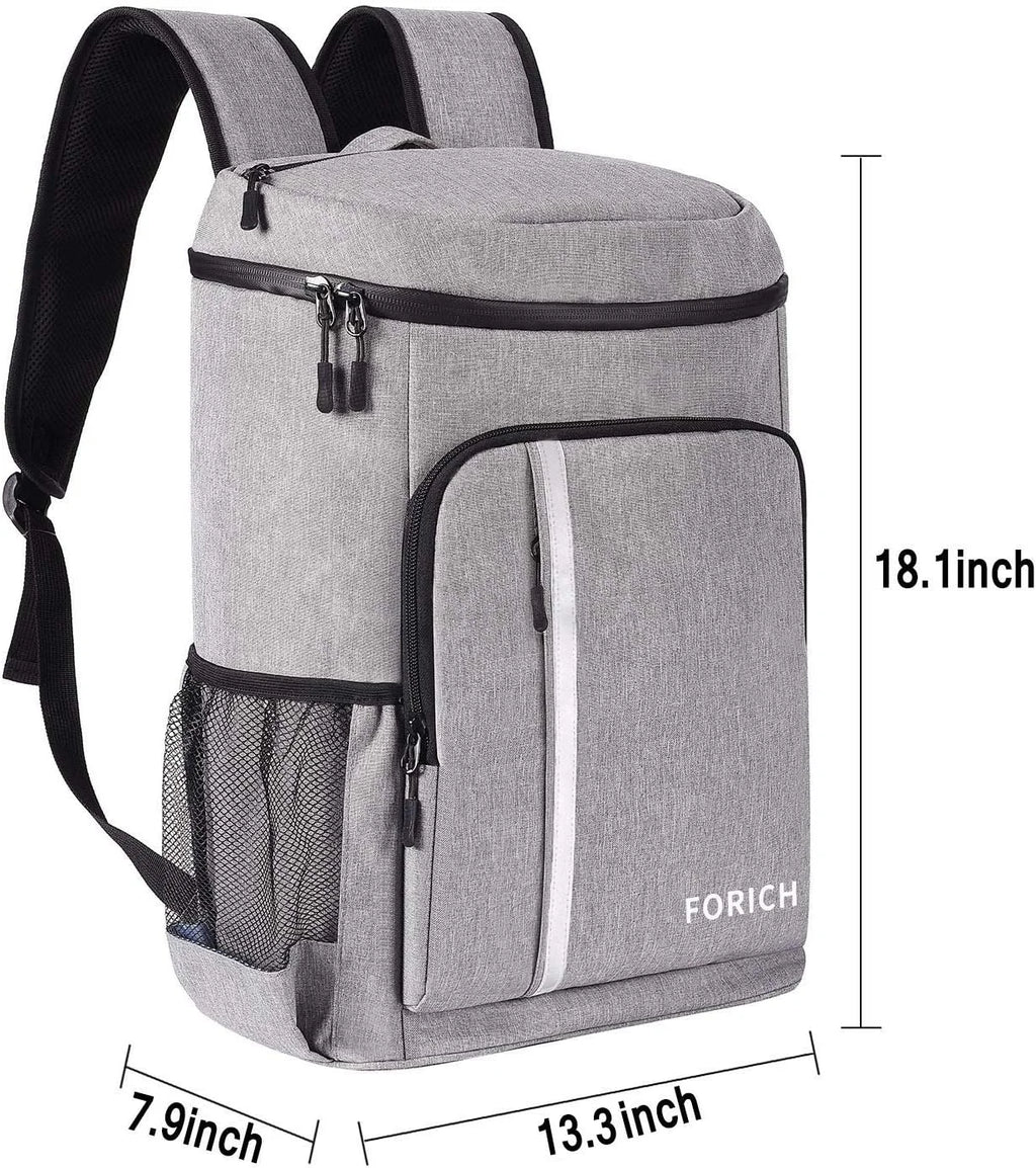 Leakproof Insulated Waterproof Backpack Cooler - Lightweight Soft Cooler Bag for Men and Women, Ideal for Work, Lunch, Picnics, Camping, and Hiking, Holds 30 Cans