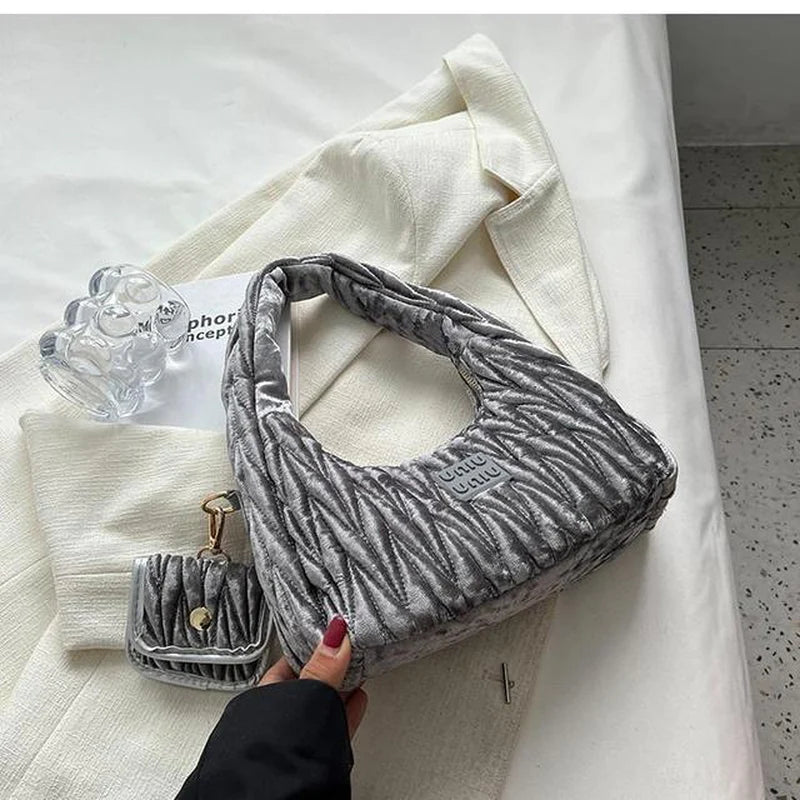 Luxury Designer Nylon Hobo Shoulder Bag for Women - 2023 Evening Tote with Coin Purse
