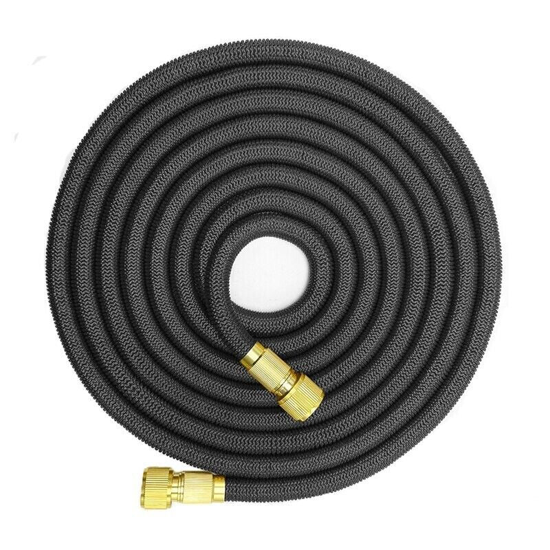 Deluxe Expandable Flexible Garden Hose - 25, 50, 75, 100FT - 4X Stronger Design