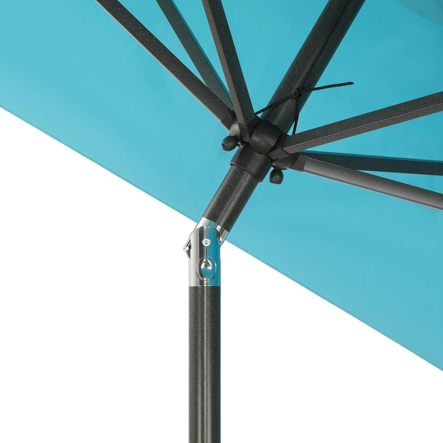 10FT x 6.5FT Outdoor Patio Umbrella with Push Button Tilt and Crank for Poolside, Market, Garden, Lawn, Backyard, Deck, and Beach Use