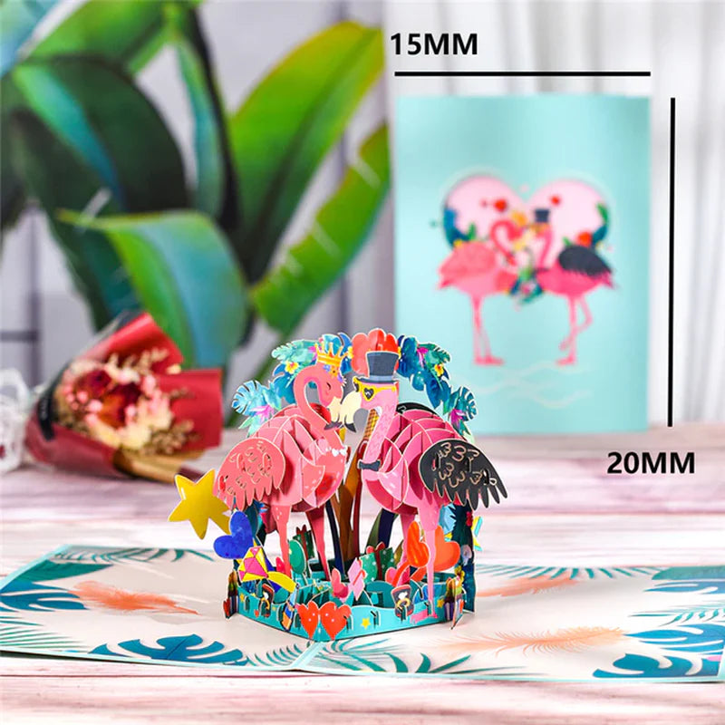 3D Pop-Up Butterfly Unicorn Birthday Card for Children - Adorable Animal Greeting Card for Baby Showers and Special Occasions