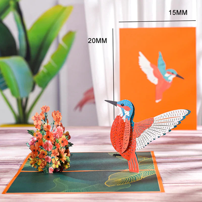3D Pop-Up Butterfly Unicorn Birthday Card for Children - Adorable Animal Greeting Card for Baby Showers and Special Occasions