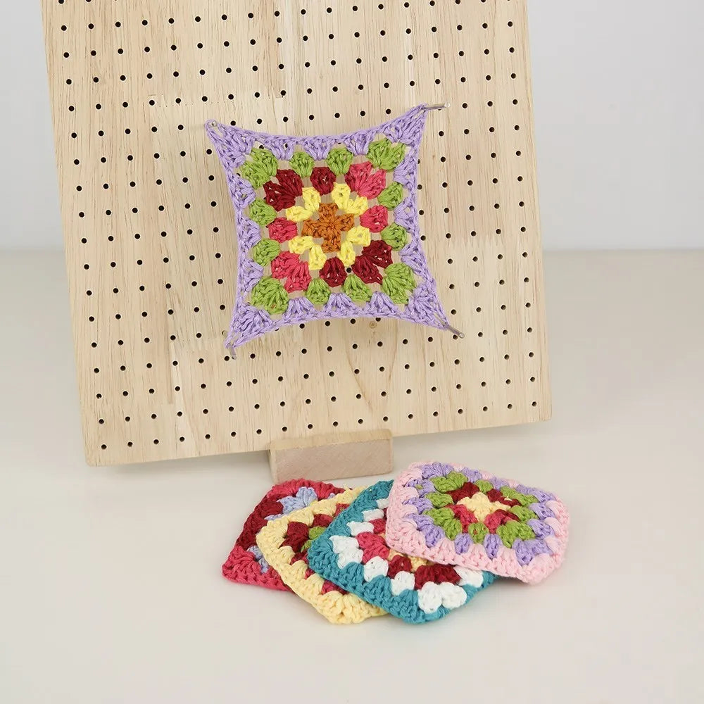 Large Handcrafted Crochet Blocking Mat with 20 Pins for Knitting and Crochet Projects