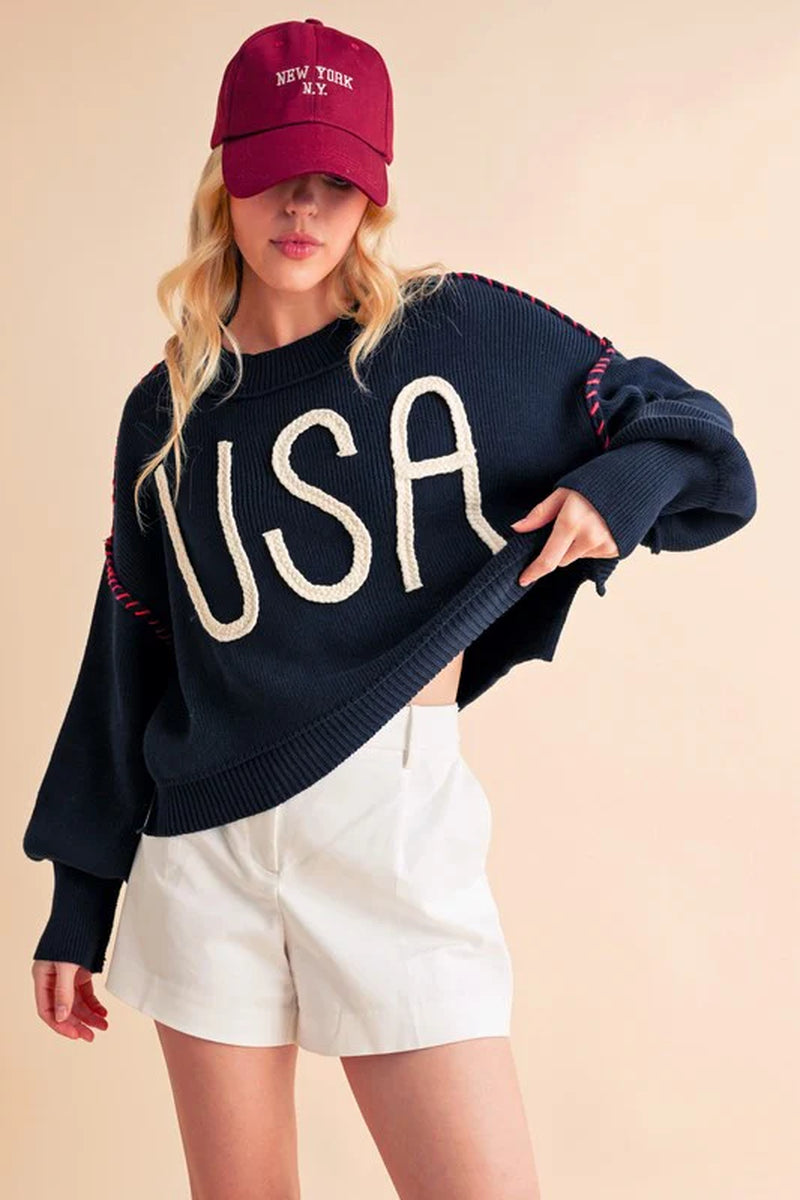 USA Knit Sweater