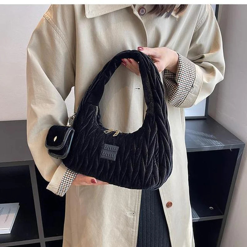 Luxury Designer Nylon Hobo Shoulder Bag for Women - 2023 Evening Tote with Coin Purse
