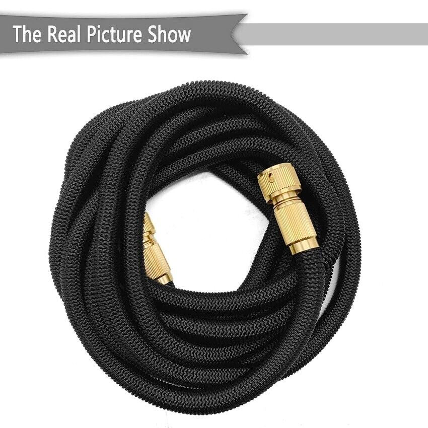 Deluxe Expandable Flexible Garden Hose - 25, 50, 75, 100FT - 4X Stronger Design