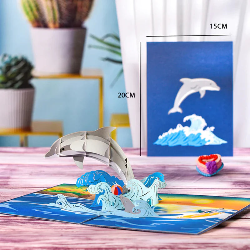 3D Pop-Up Butterfly Unicorn Birthday Card for Children - Adorable Animal Greeting Card for Baby Showers and Special Occasions