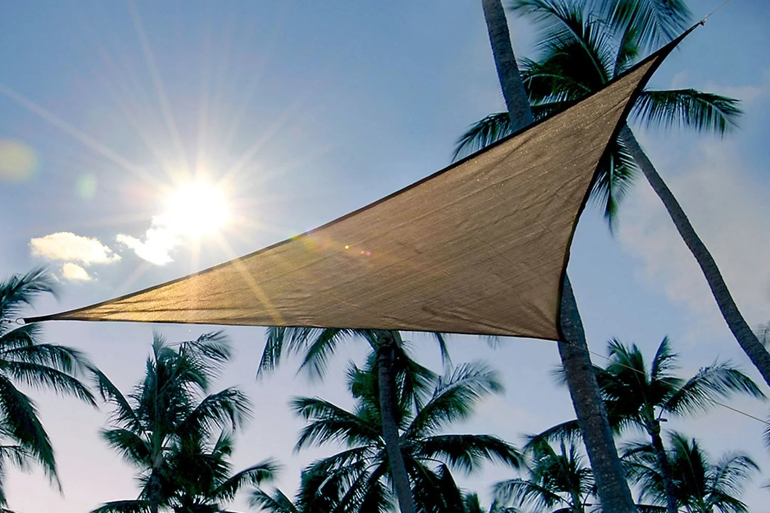 Shadelogic 12-Foot Triangle Sun Shade Sail - Sand Color