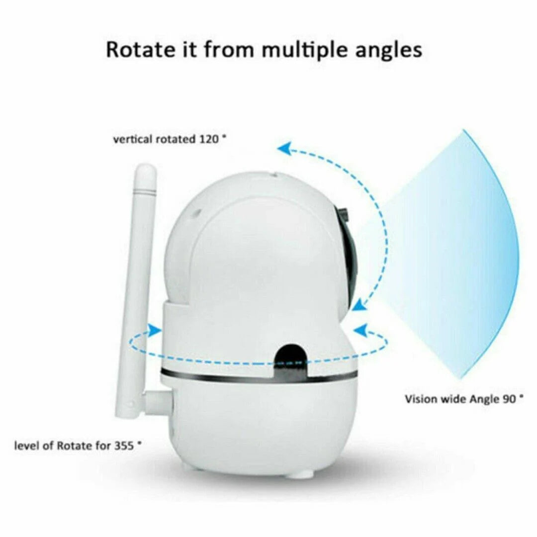 1080P Wireless Indoor Security Camera with Night Vision for Home Monitoring of Babies and Pets
