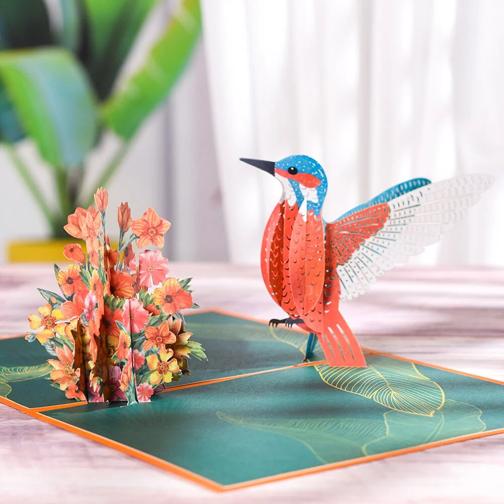3D Pop-Up Butterfly Unicorn Birthday Card for Children - Adorable Animal Greeting Card for Baby Showers and Special Occasions
