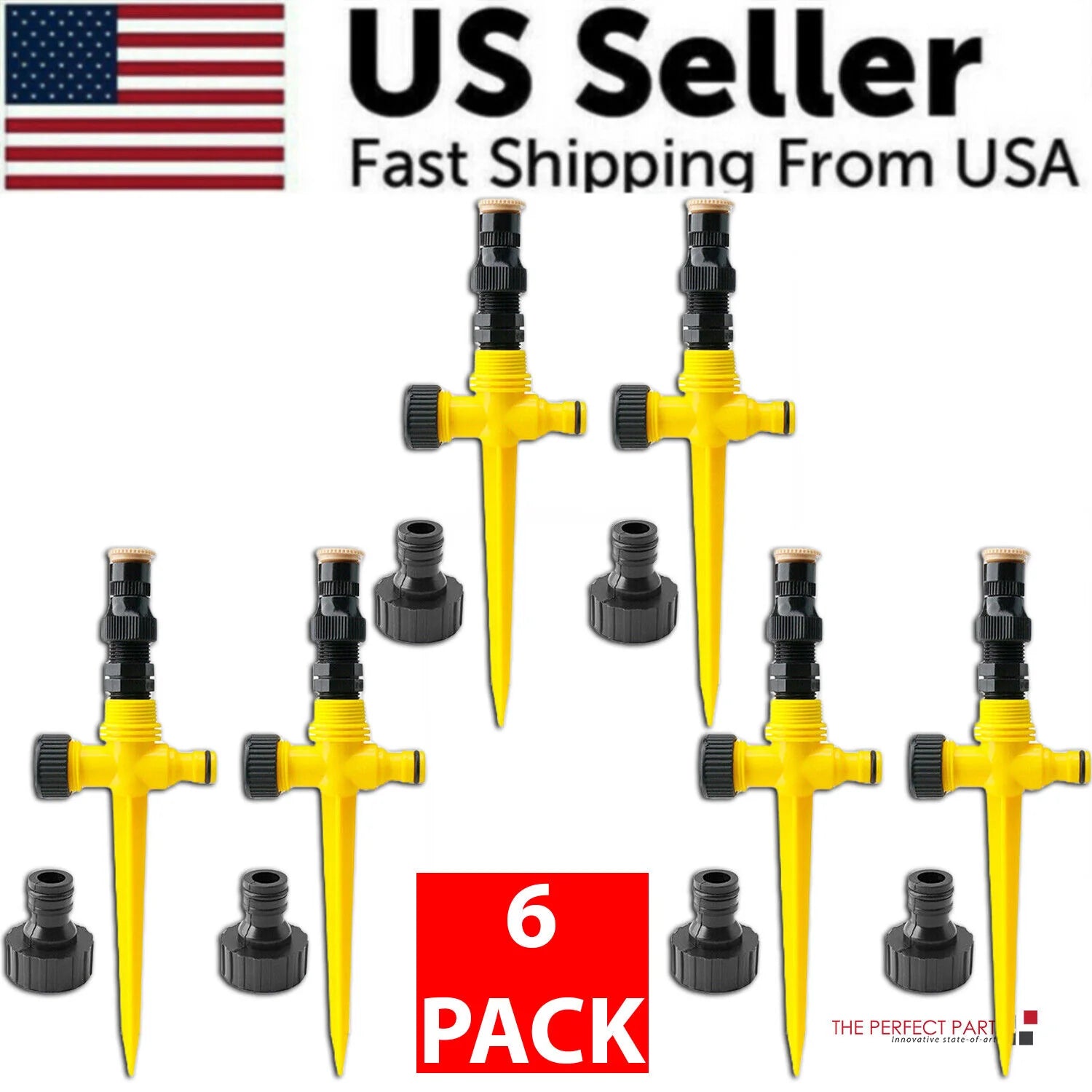 360° Rotating Automatic Irrigation System for Garden and Lawn - Water-Saving Sprinkler for Patios - Made in the USA