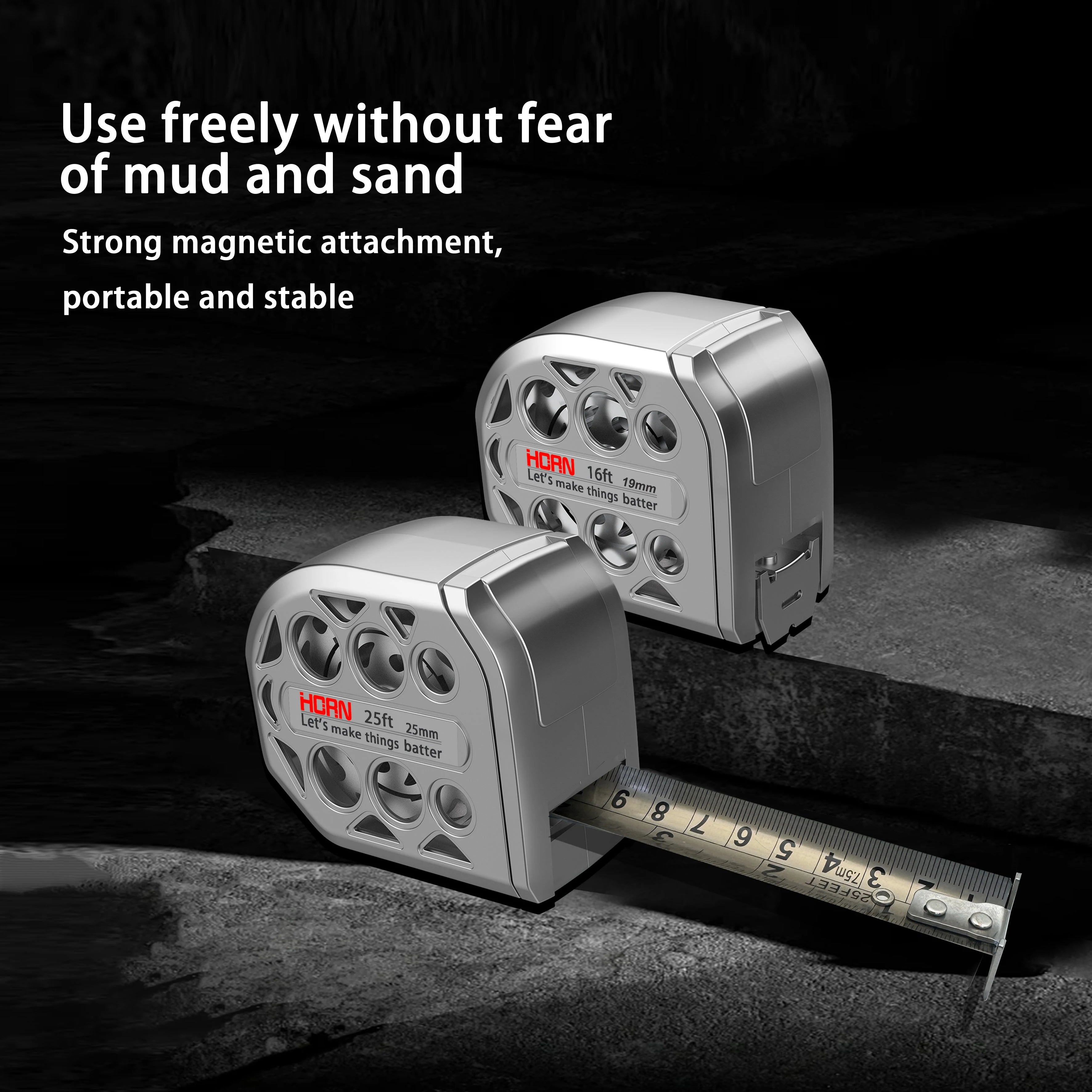 MagnoFlex Magnetic Tape Measure for Electricians and Carpenters - Stainless Steel Anti-Corrosion Tool Gift