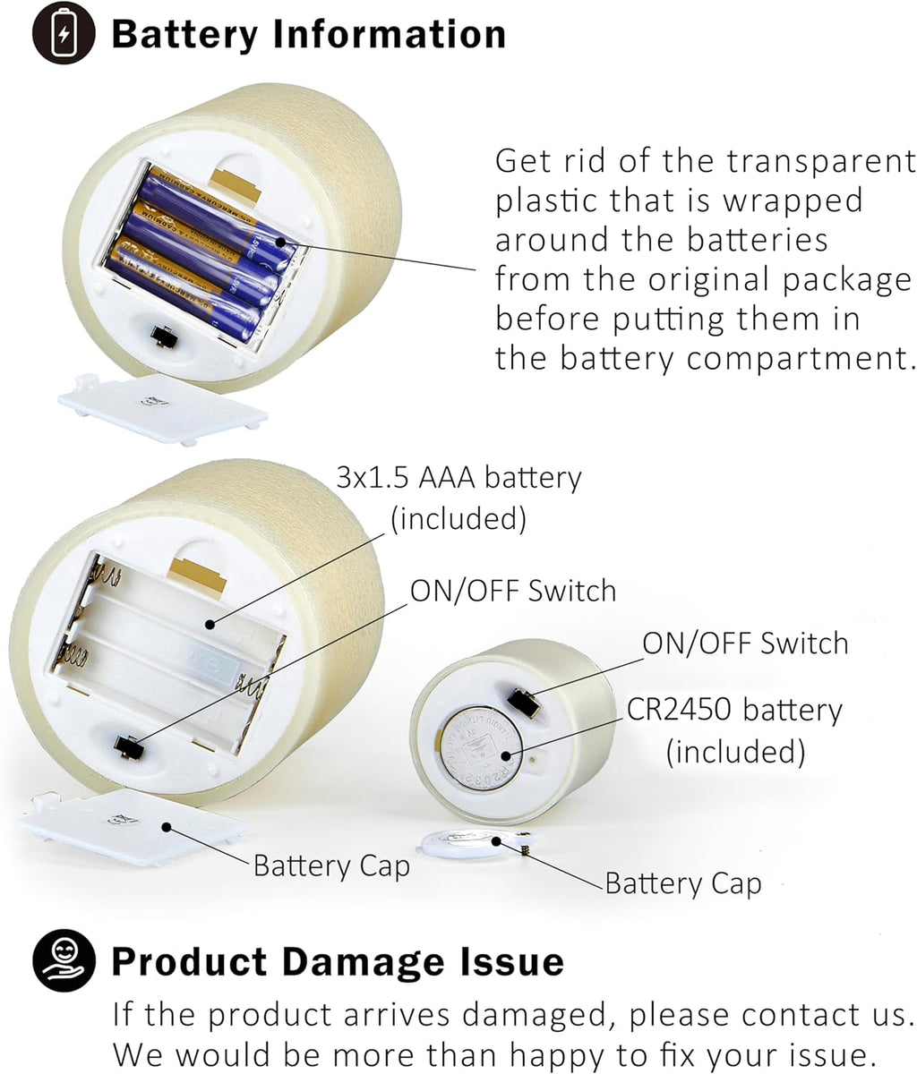 Ivory Real Wax Flameless Candle Set with Remote and Timer, Includes 4 Pillars and 4 Votives, Ideal for Home Décor, Batteries Included