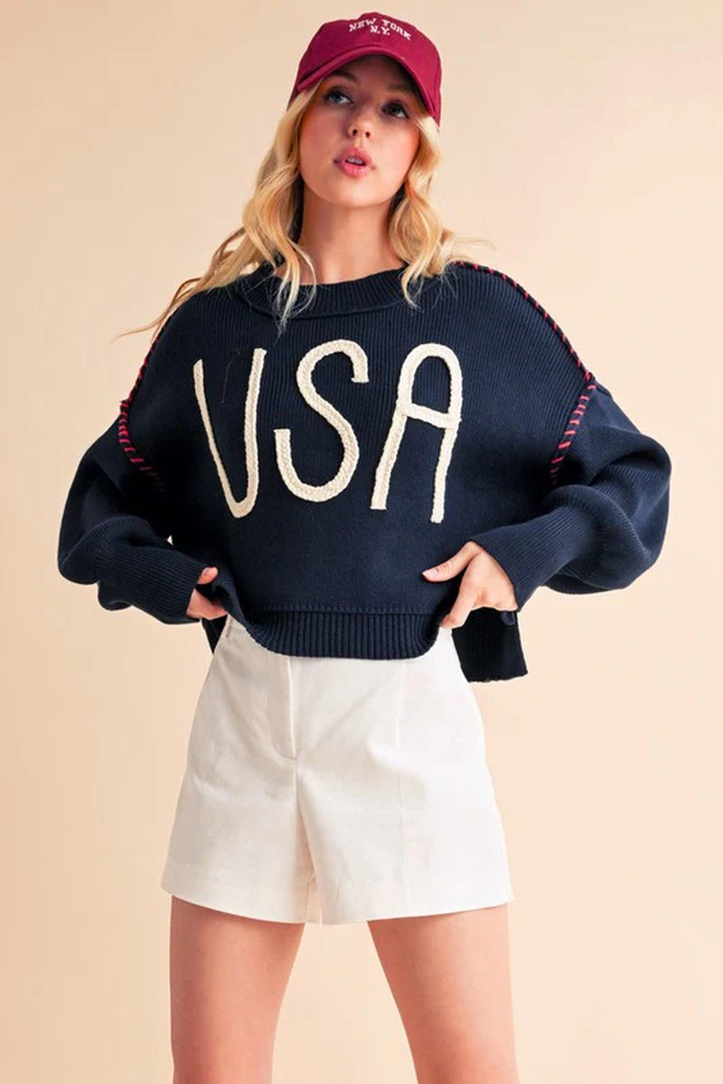 USA Knit Sweater
