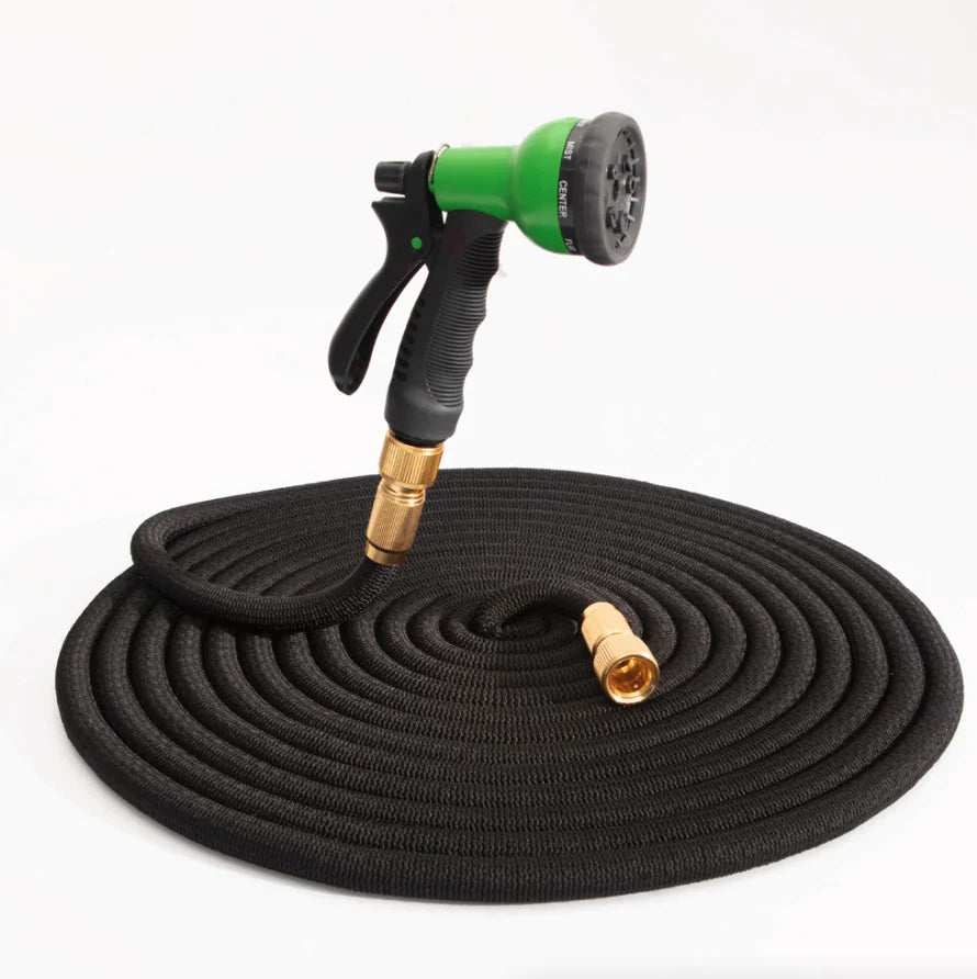 Deluxe Expandable Flexible Garden Hose - 25, 50, 75, 100FT - 4X Stronger Design