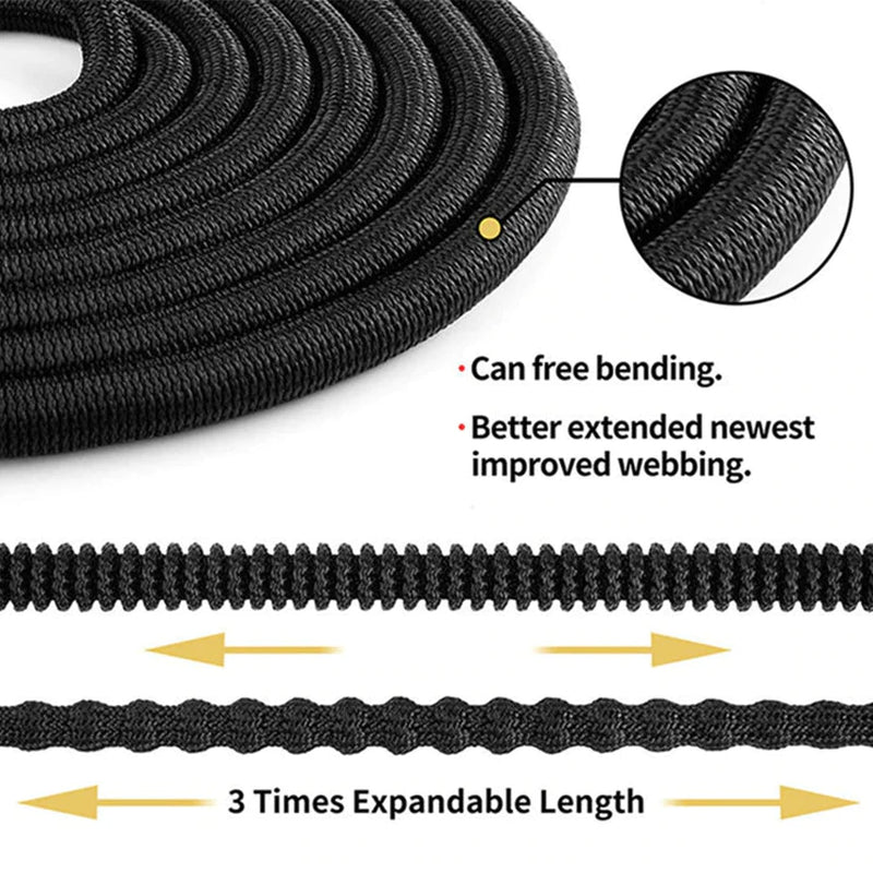 Deluxe Expandable Flexible Garden Hose - 25, 50, 75, 100FT - 4X Stronger Design