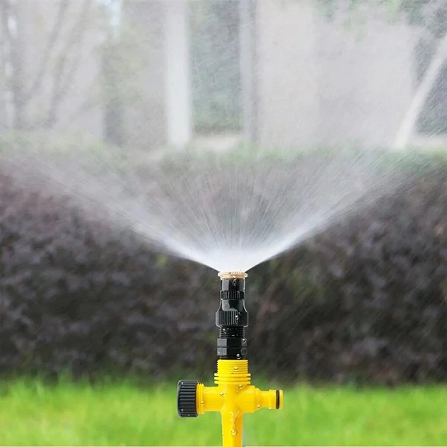 360° Rotating Automatic Irrigation System for Garden and Lawn - Water-Saving Sprinkler for Patios - Made in the USA