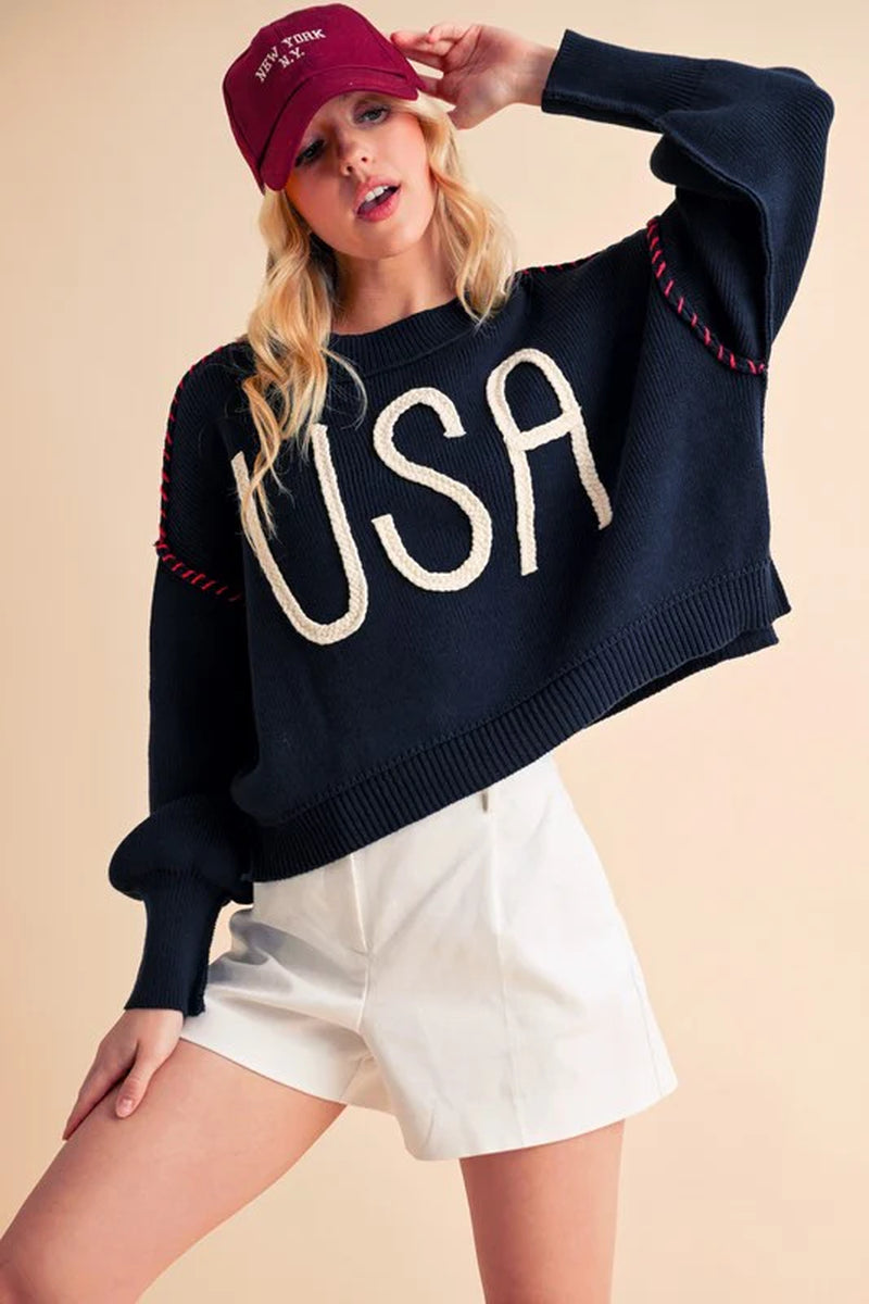 USA Knit Sweater