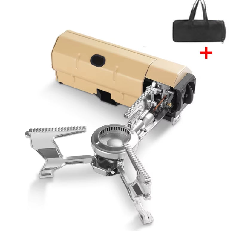 Outdoor Folding Gas Burner Camping Stove 2600W - Ideal for Hiking, Picnics, and Tours