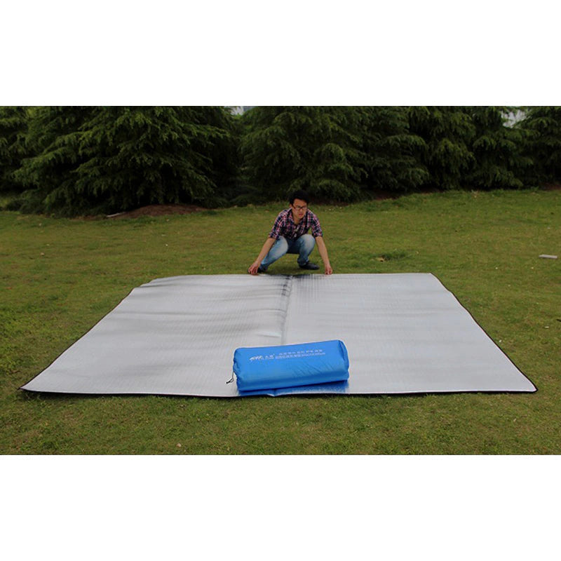 Ultralight Waterproof Camping Mat and Picnic Blanket - Beach Mattress and Sleeping Pad with Aluminum Foil and EVA Foam for Outdoor Tent Footprint