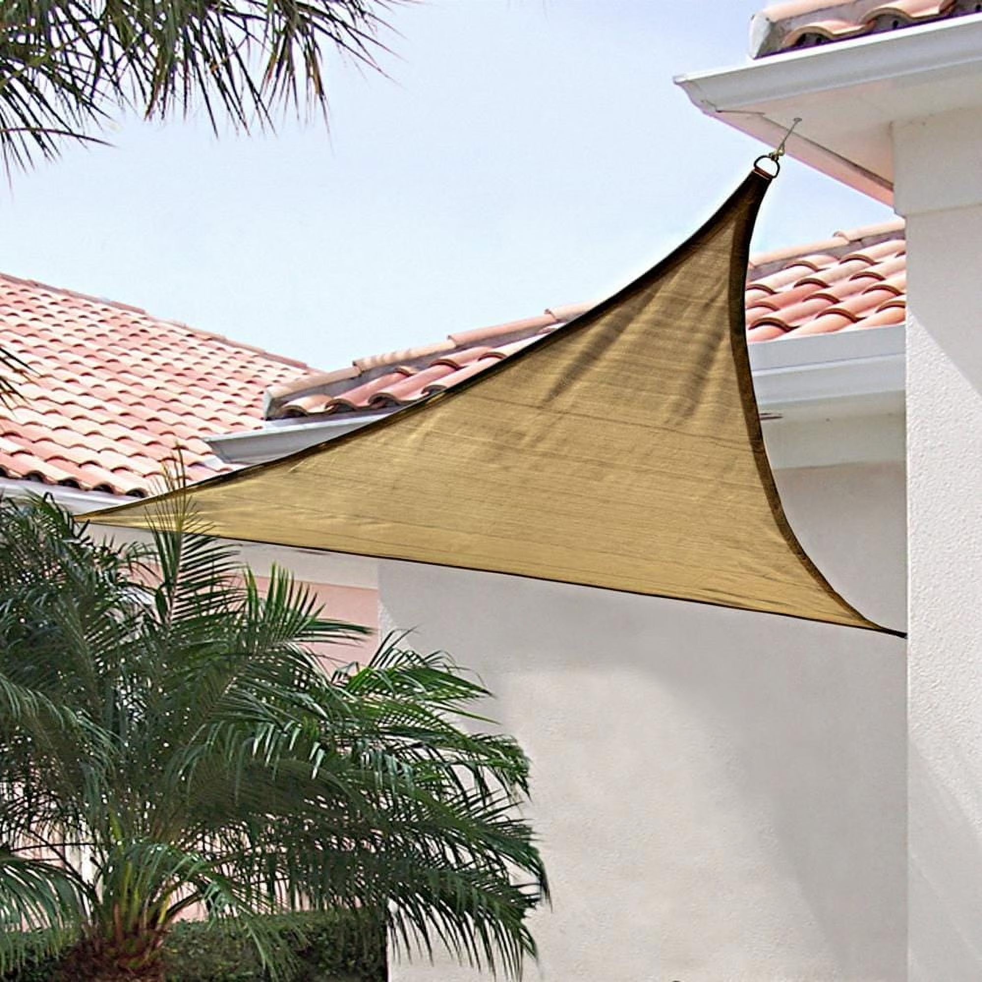 Shadelogic 12-Foot Triangle Sun Shade Sail - Sand Color