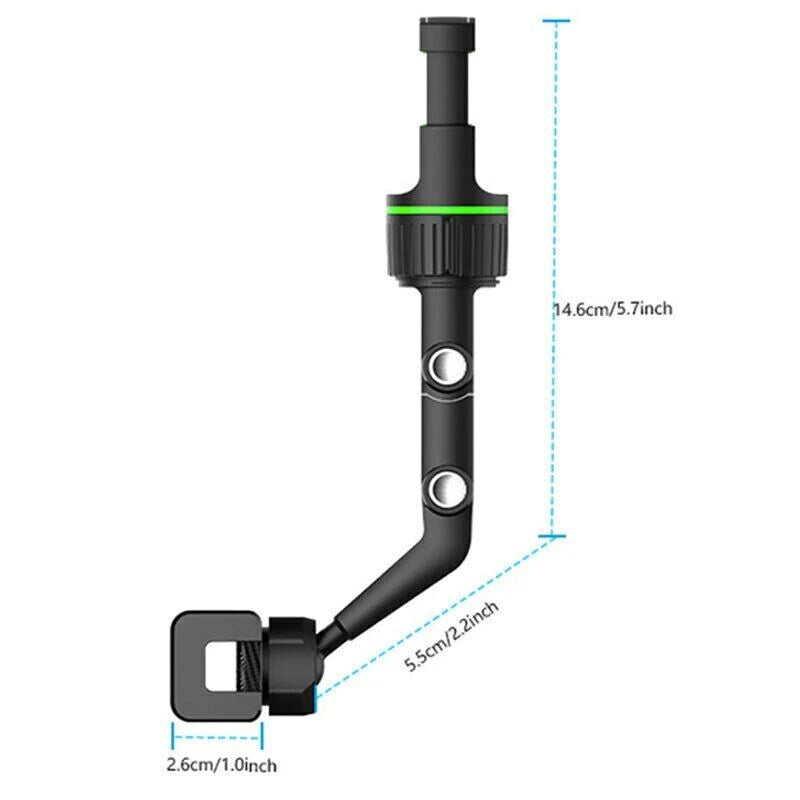 360° Adjustable Car Rearview Mirror Phone Holder Mount - Multifunctional Design