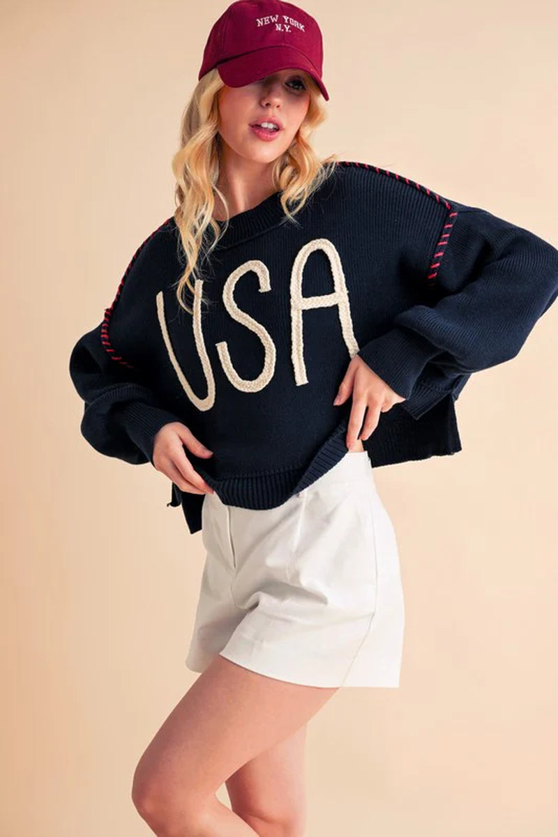 USA Knit Sweater