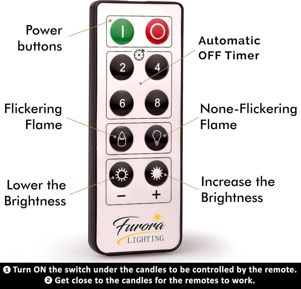 Ivory Real Wax Flameless Candle Set with Remote and Timer, Includes 4 Pillars and 4 Votives, Ideal for Home Décor, Batteries Included