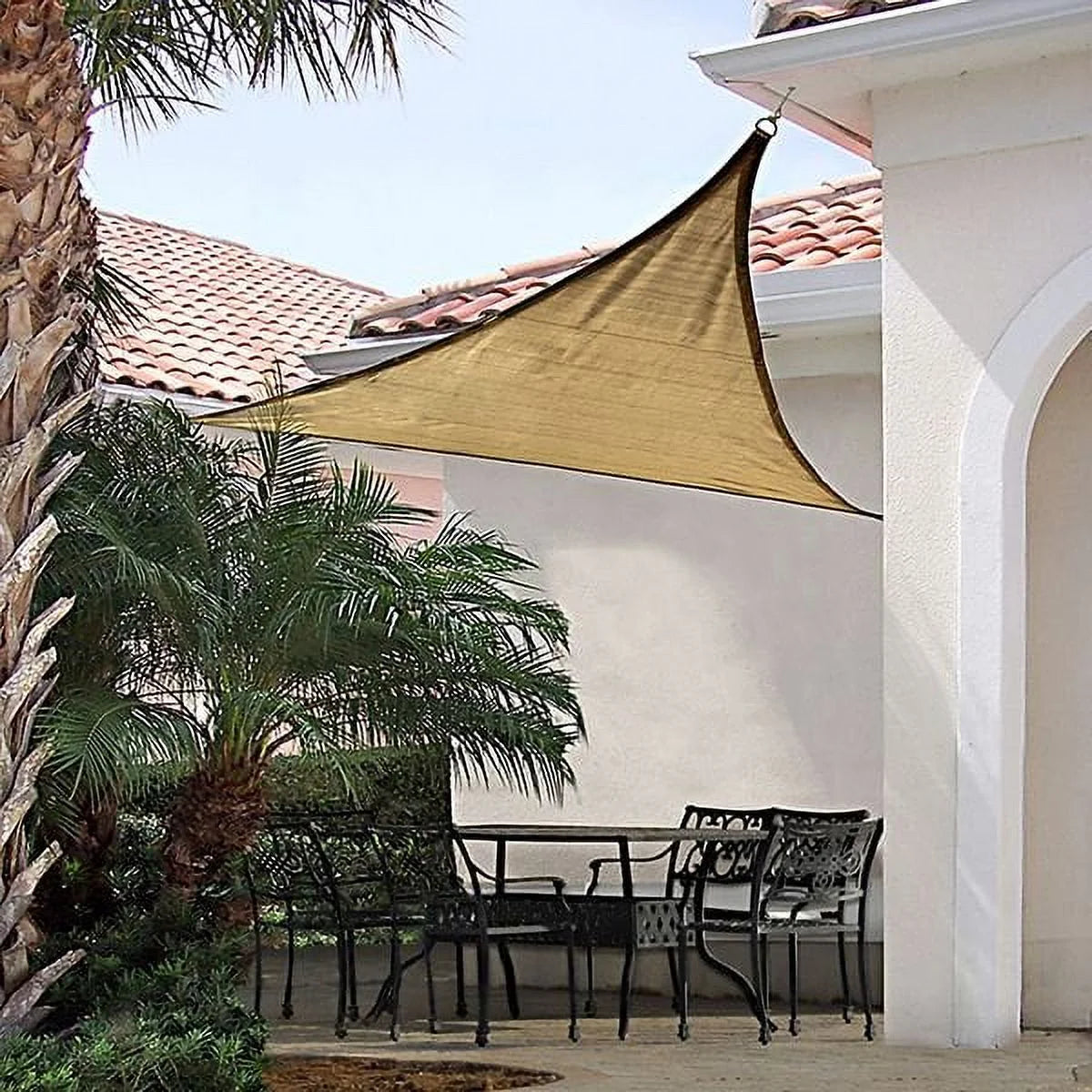 Shadelogic 12-Foot Triangle Sun Shade Sail - Sand Color