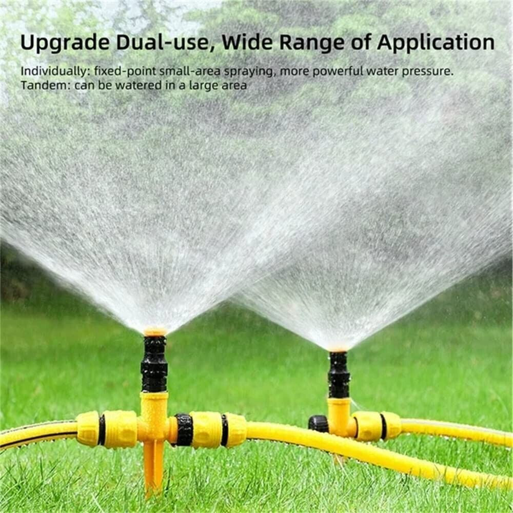 360° Rotating Automatic Irrigation System for Garden and Lawn - Water-Saving Sprinkler for Patios - Made in the USA