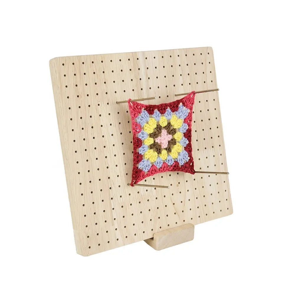 Large Handcrafted Crochet Blocking Mat with 20 Pins for Knitting and Crochet Projects
