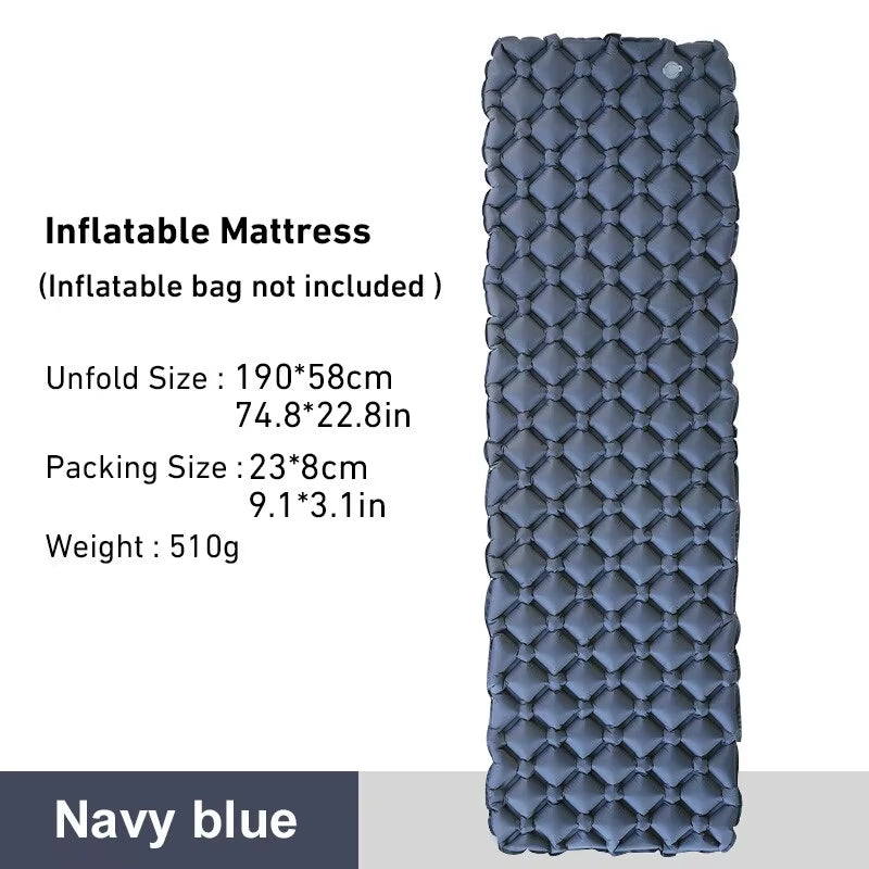 WESTTUNE Ultralight Inflatable Camping Sleeping Pad - Portable Outdoor Air Mattress for Travel and Hiking