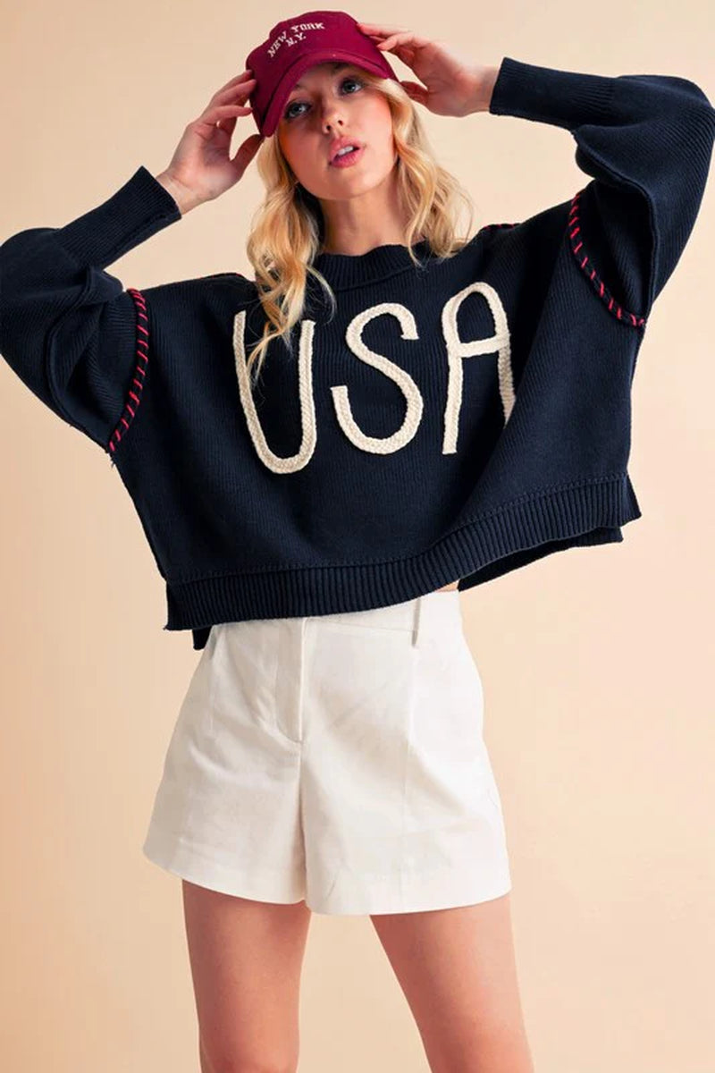 USA Knit Sweater
