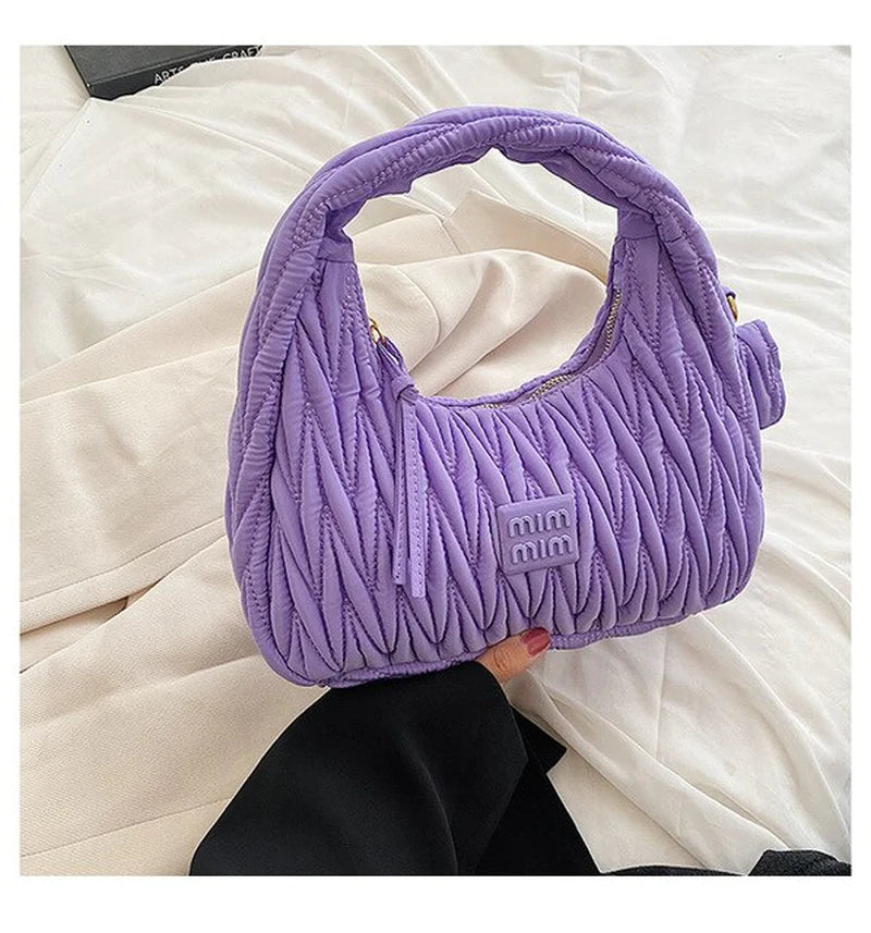 Luxury Designer Nylon Hobo Shoulder Bag for Women - 2023 Evening Tote with Coin Purse